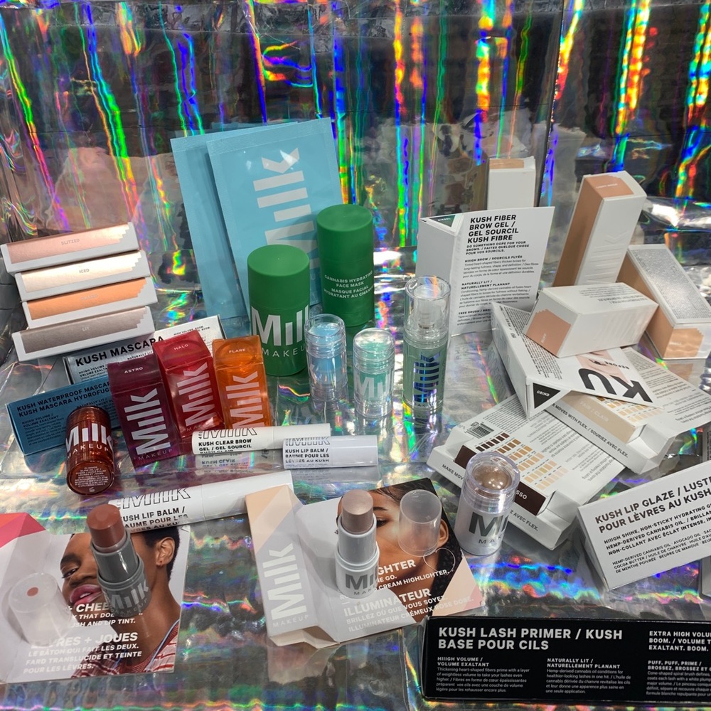 Almost every Milk Makeup product I have in stock